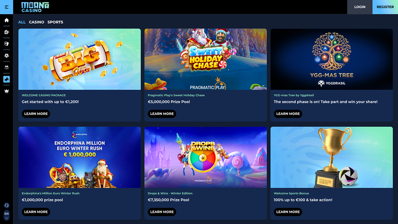 Moana Casino — Promotions page