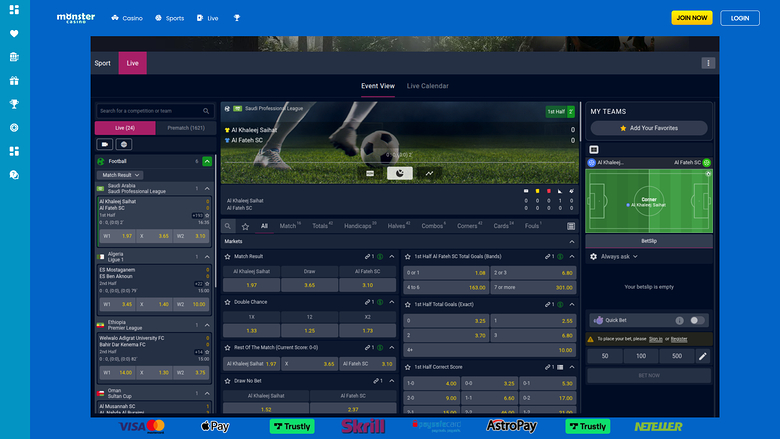 Monster Casino — Sportsbook