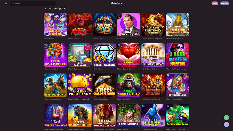 Mr Fortune Casino — Games lobby
