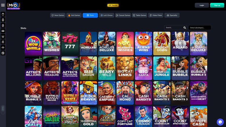 MrO Casino — Games lobby