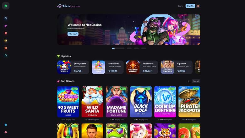 NeoCasino — Homepage