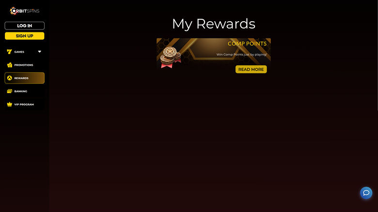 Orbit Spins Casino — Rewards