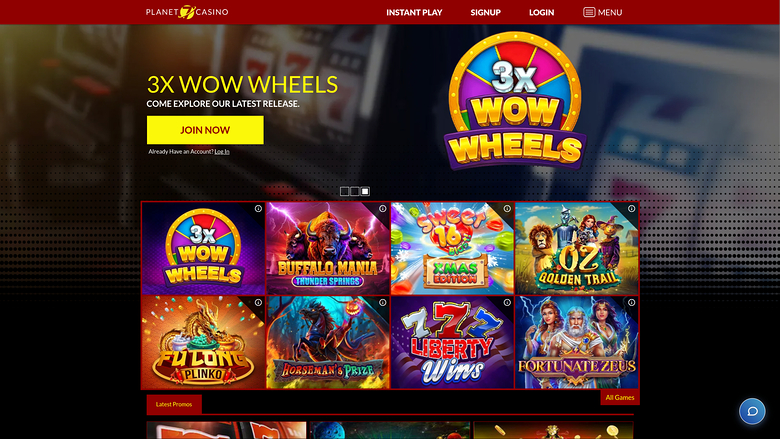 Planet 7 Casino — Homepage
