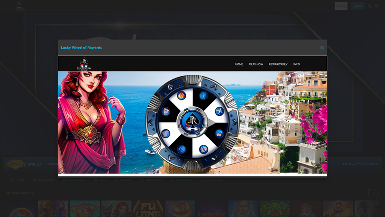 Platinum Reels Casino — Lucky wheel