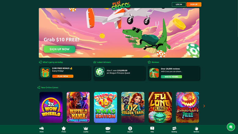 Play Croco Casino — Homepage