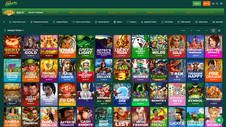 Play Croco Casino — Jackpot games