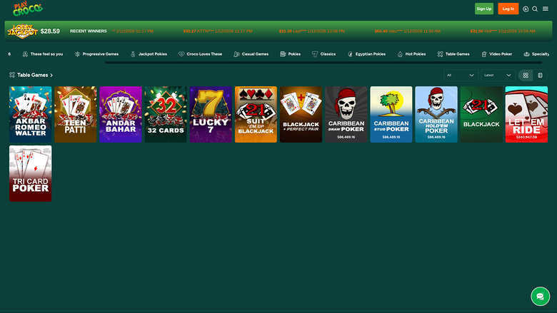 Play Croco Casino — Games lobby