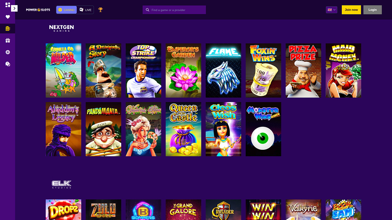 Power Slots Casino — Games by studio
