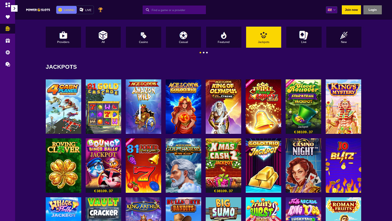 Power Slots Casino — Jackpot games