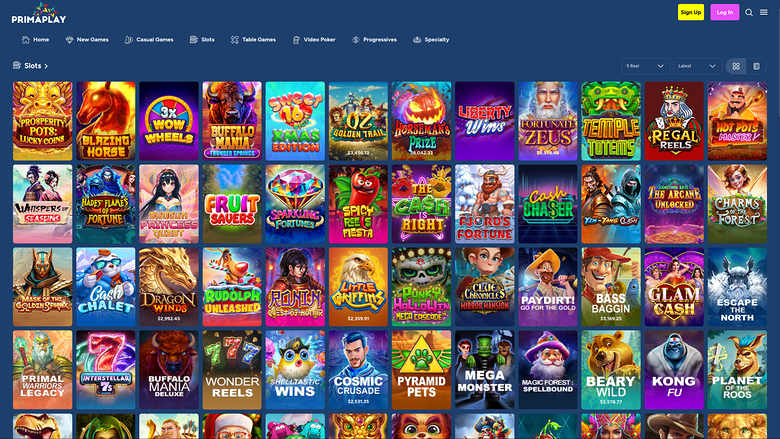PrimaPlay Casino — Games lobby