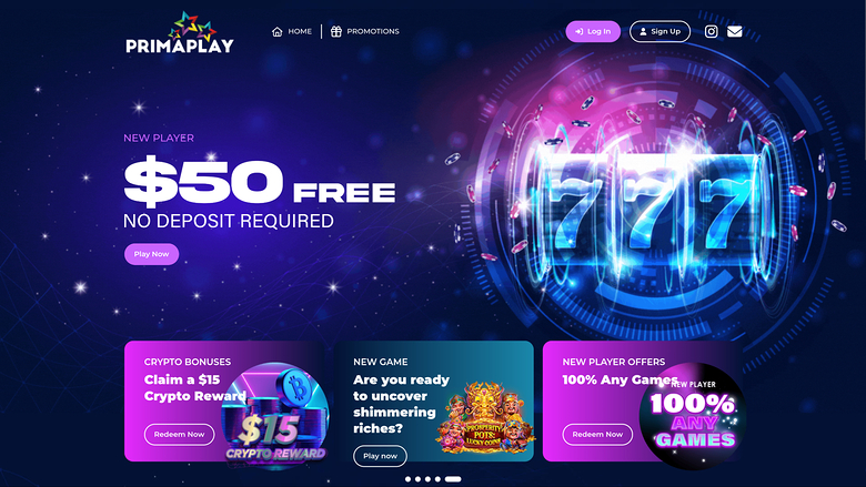 PrimaPlay Casino — Homepage