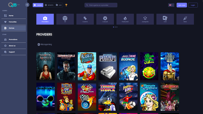 Q88bets — Games by studio