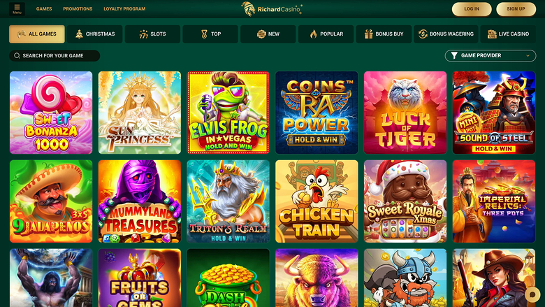 Richard Casino — Games lobby