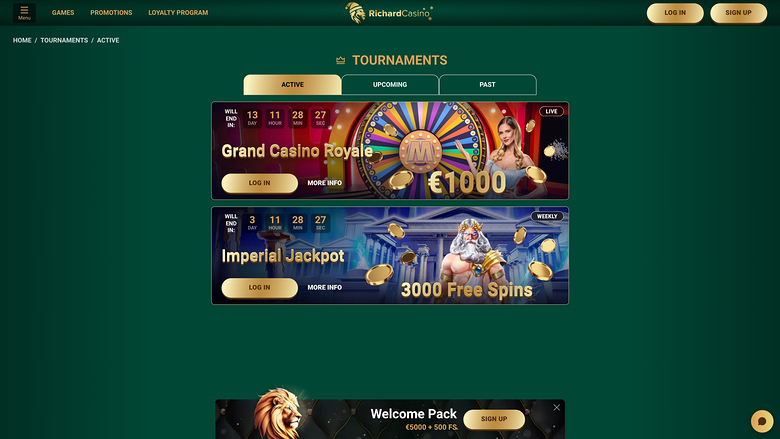 Richard Casino — Tournaments