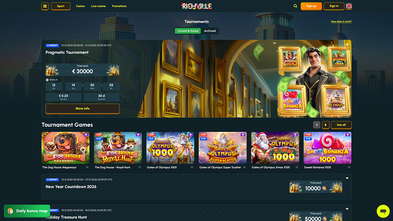 Richville Casino — Tournaments