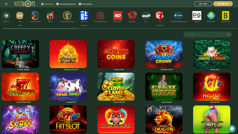 Ritz Slots Casino — Games by studio