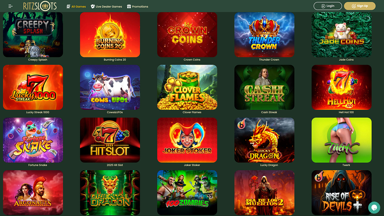 Ritz Slots Casino — Games lobby