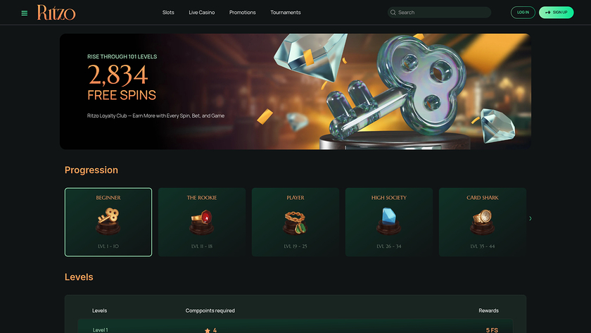 Ritzo Casino — VIP section