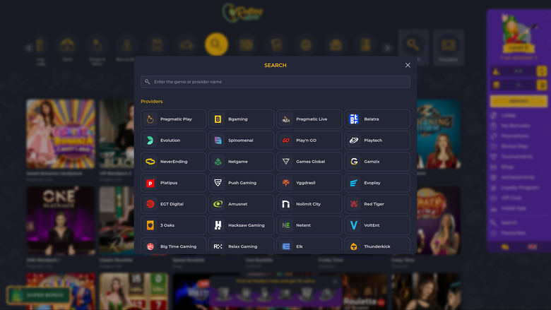 RollingSlots Casino — Games by studio