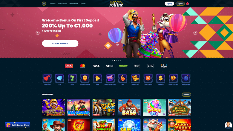 Rollino — Homepage
