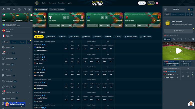 Rollino — Sportsbook