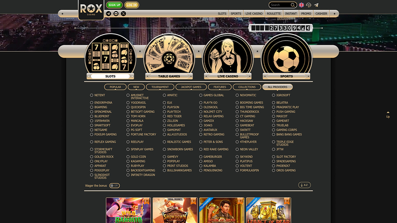 Rox Casino — Game developer