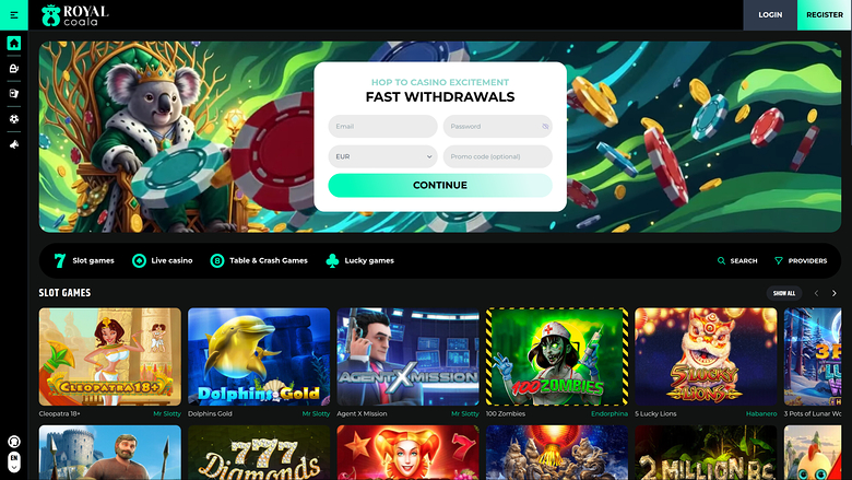Royal Coala Casino — Homepage