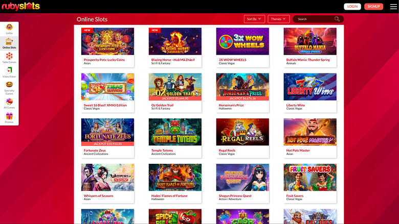 Ruby Slots Casino — Games lobby