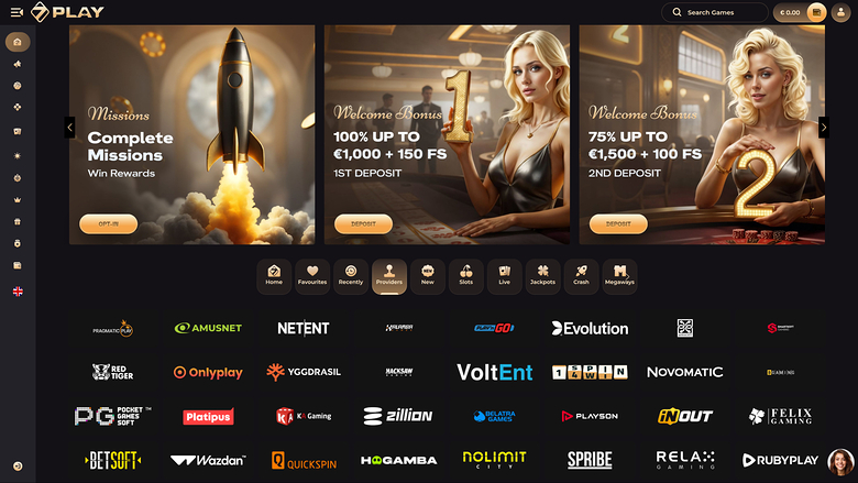 Sevenplay Casino — Games by studio