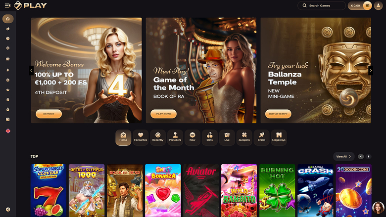 Sevenplay Casino — Homepage