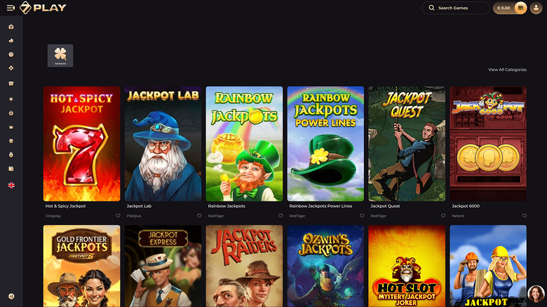 Sevenplay Casino — Jackpot games