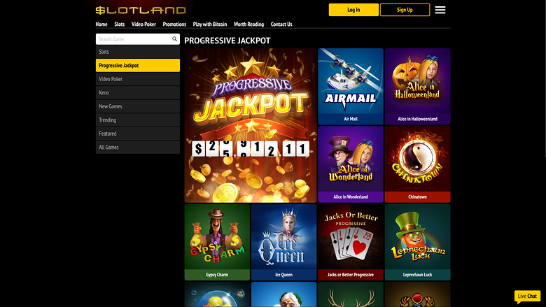 Slotland Casino — Jackpot games