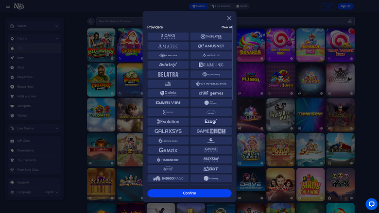 SlotNeo Casino — Developers