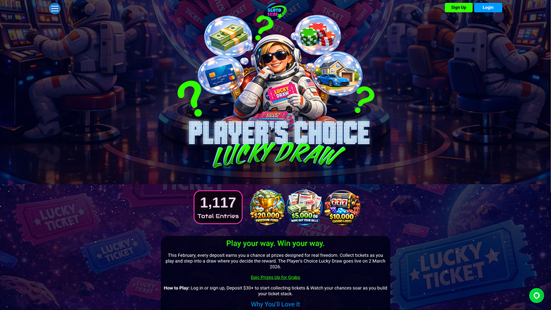 Sloto Stars Casino — Lucky draw