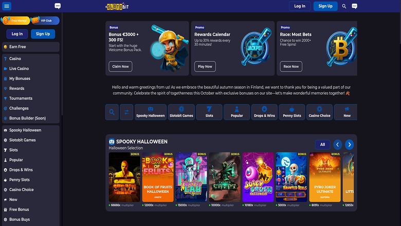 Slotobit Casino — Homepage