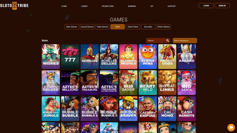 SlotoTribe Casino — Games lobby