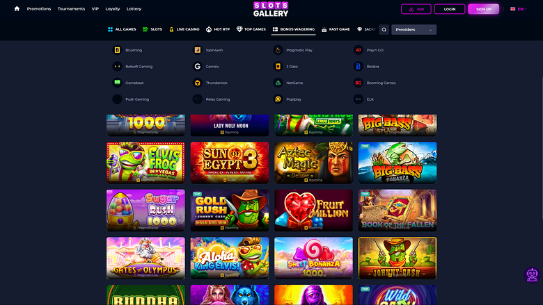 Slots Gallery Casino — Games by studio