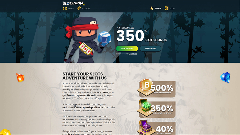 Slots Ninja Casino — Homepage