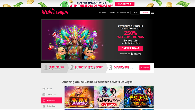 Slots of Vegas — Homepage