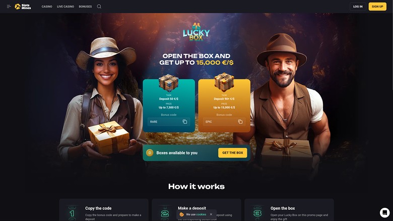Slotsmines Casino — Slots mines lucky box