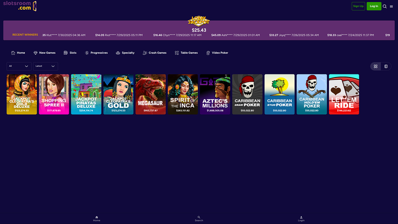 SlotsRoom Casino — Jackpot games