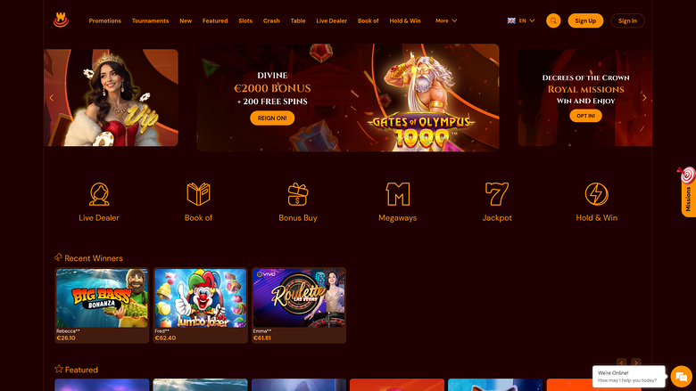 Spinscastle Casino — Homepage