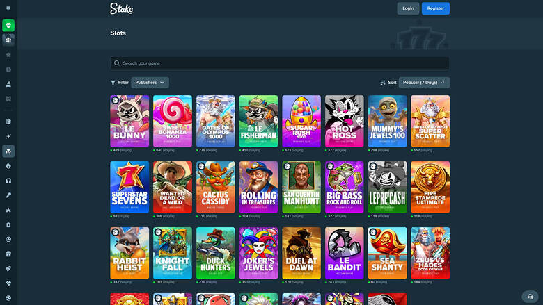 Stake Casino — Games lobby