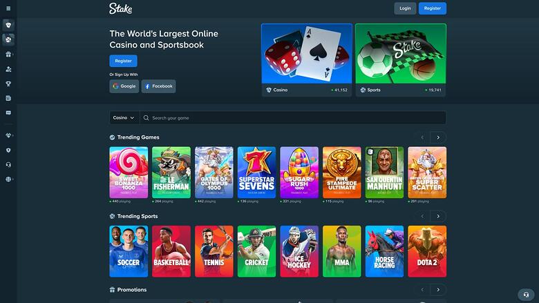 Stake Casino — Homepage