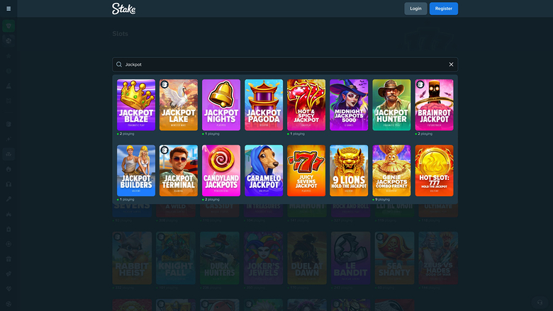 Stake Casino — Jackpot games