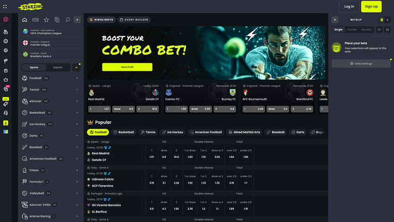 Starzino Casino — Sportsbook