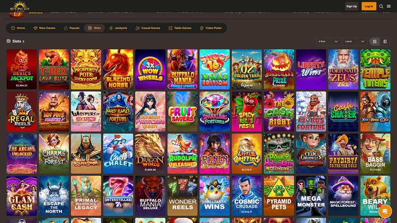 Sun Palace Casino — Games lobby