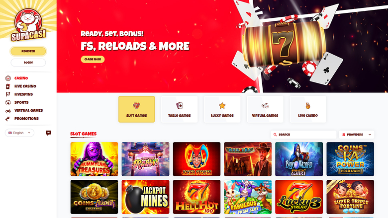 Supacasi Casino — Homepage