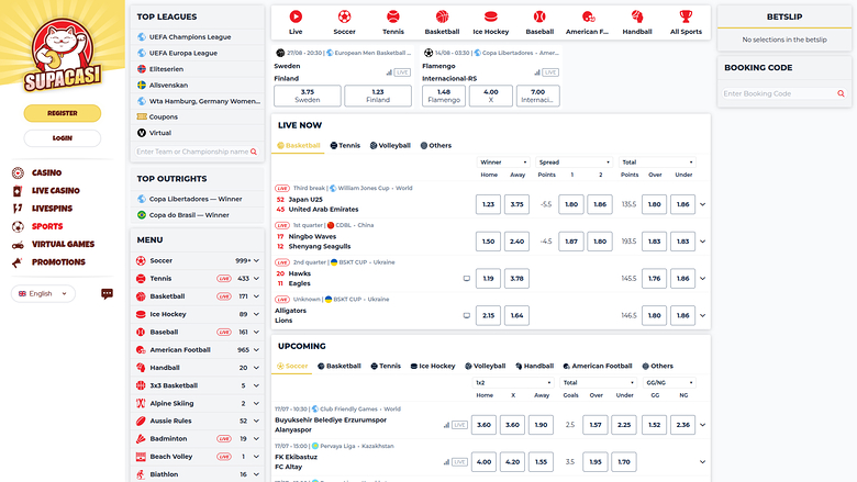 Supacasi Casino — Sportsbook