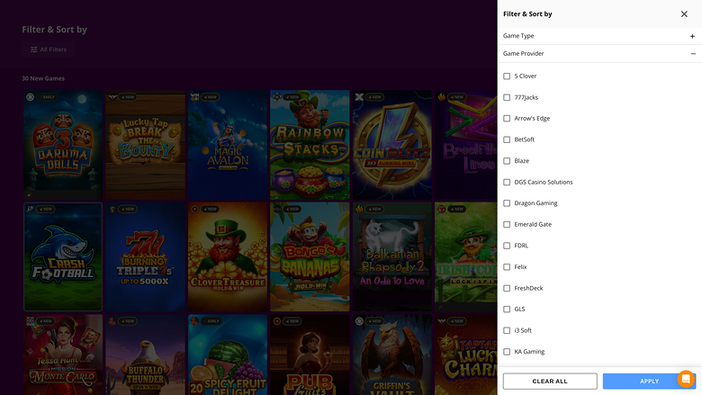 Super Slots Casino — Games by studio